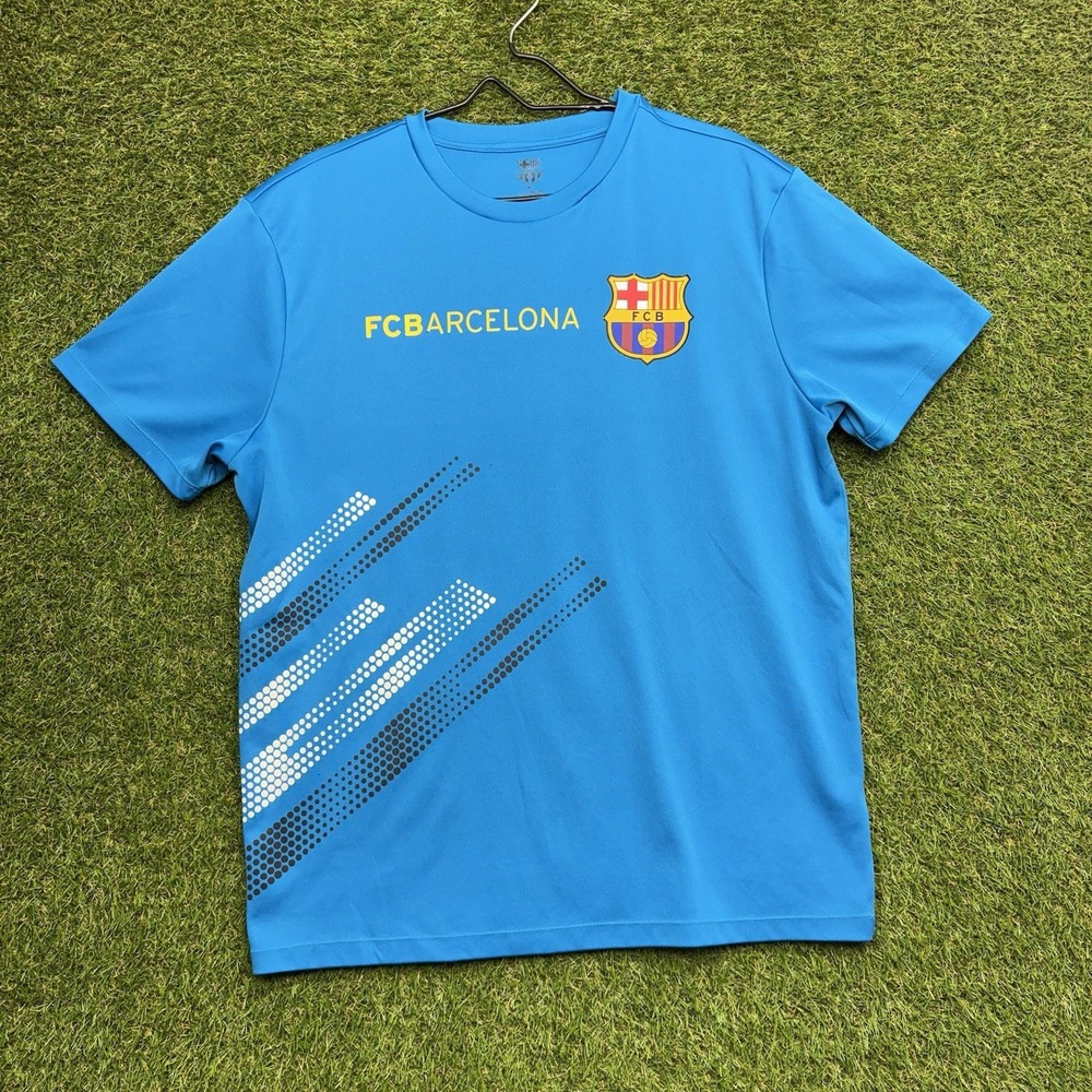 FC Barcelona Soccer Club Shirt Mens XL Officially Licensed Training Soccer Blue